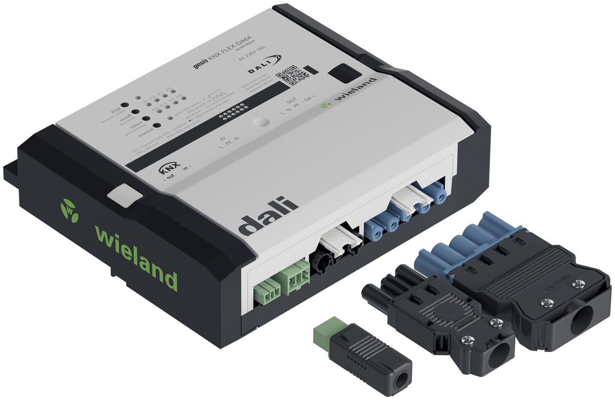 Gateway KNX-DALI Wieland gesis KNX FLEX-DA64 Z 64-DALI 2
