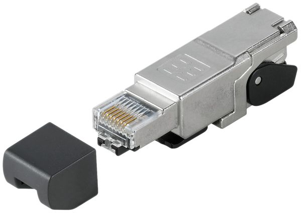 Stecker RJ45 Weidmüller gerade Cat.6A T568-A Isolation-Ø1…1.6mm