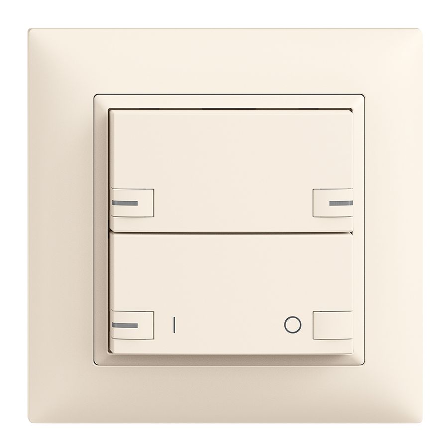 Kit frontal ENC EDIZIOdue zepAIR ON/OFF 1C sans marquage avec LED crema