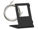 Support Hager intercom appareil mobile acier noir