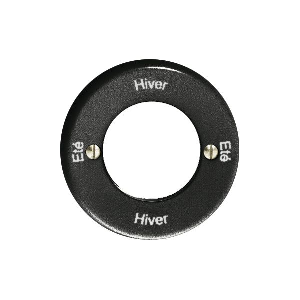 Kit front. Eté-Hiver-Eté-Hiver per interr.rot.a chiave nero