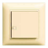 Poussoir ENC ZEP imp/minuterie 1c/1t avec LED EDIZIOdue vanille