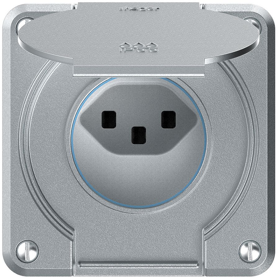 Steckdose robusto 1×Typ 23 IP55 aluminium