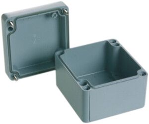 Scatola di derivazione AP Al 75×80×57mm grigio IP65 Lithos Woertz