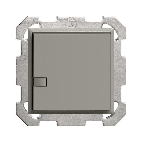 Variateur LED ENC EDIZIOdue ZEP FM sans LED 1×bouton 1×commande gris foncé