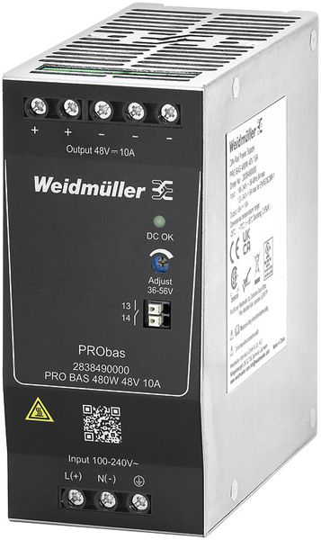 Alimentation à découpage Weidmüller Connect Power PRO BAS 480W 48V 10A