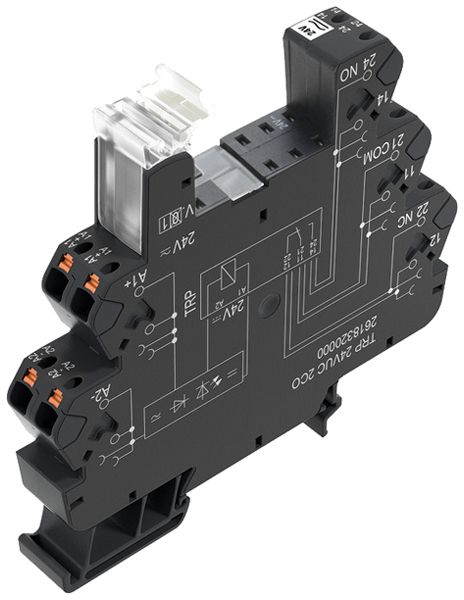 Relaissockel WM TRP ED2 8-pins 2CO 24…230VUC TH35 push-in