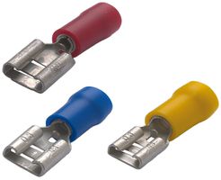 Flachsteckhülse Plica BM isoliert PVC flach 2.8×0.8mm 0.25…1.5mm² rot