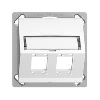 Kit montaggio INS EDIZIOdue FM.TE uscita obliqua 2×R&M cat.5e/6/LC speciale, bi