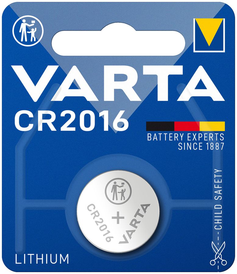 Pile bouton lithium VARTA Electronics CR2016 3V blister à 1 pièce