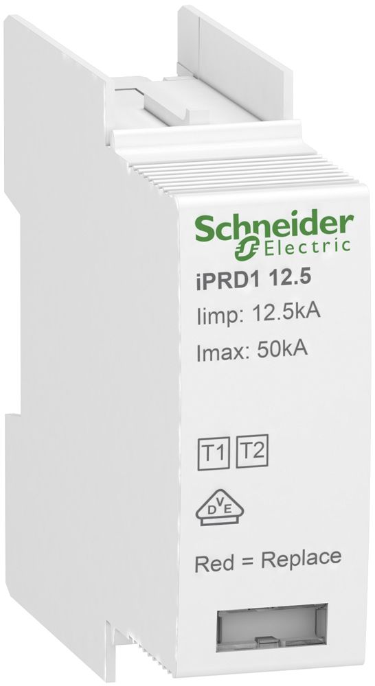 Module enfichable Schneider Electric Acti9 iPRD1 C12.5r L/PE pour parasurtension