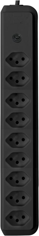 Prise multiple cleverLINE 9×T13 noir 2m H05VV-F 3×1mm²