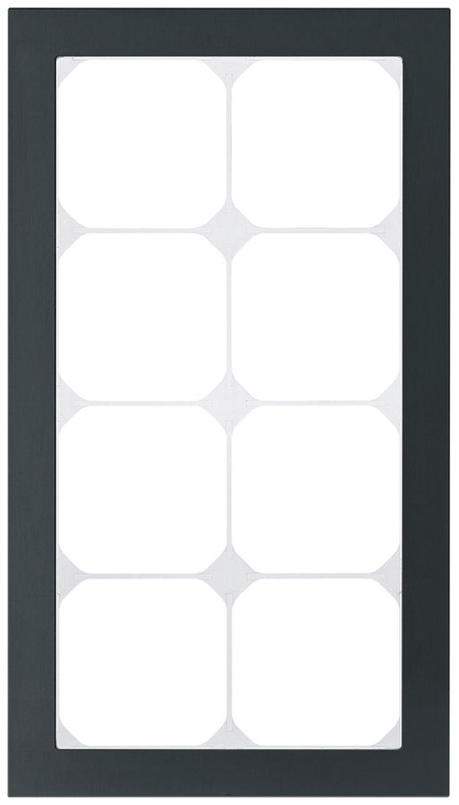 Abdeckrahmen KAL.art 4×2 274×154mm Al schwarz