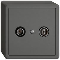 Prise antenne AP TV-R EDIZIO.liv SNAPFIX® prise de passage 4dB grf