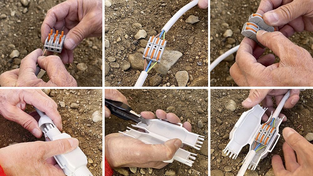 Manchon de jonction Raytech BETTY FRED avec gel câble Ø 8…13mm IP68 gris