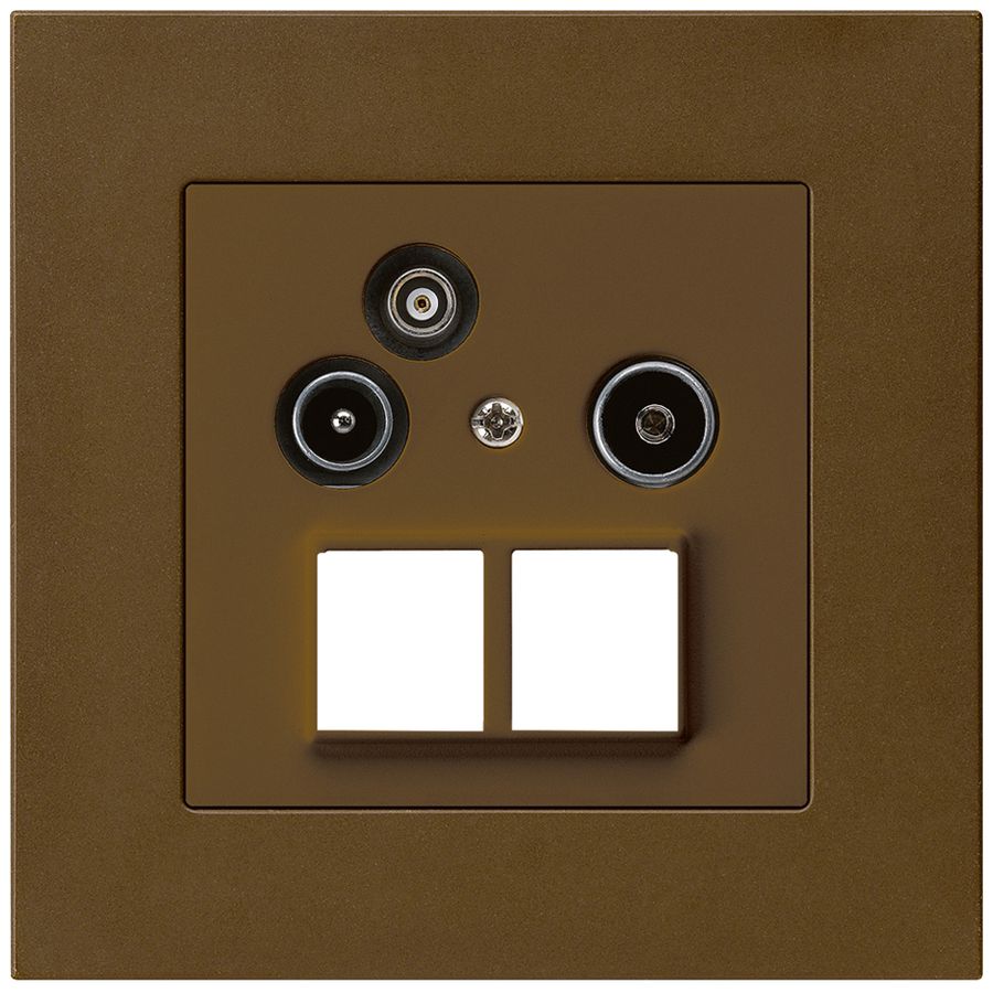 UP-Antennendose R/TV-Daten HMS kallysto.pro 19dB braun