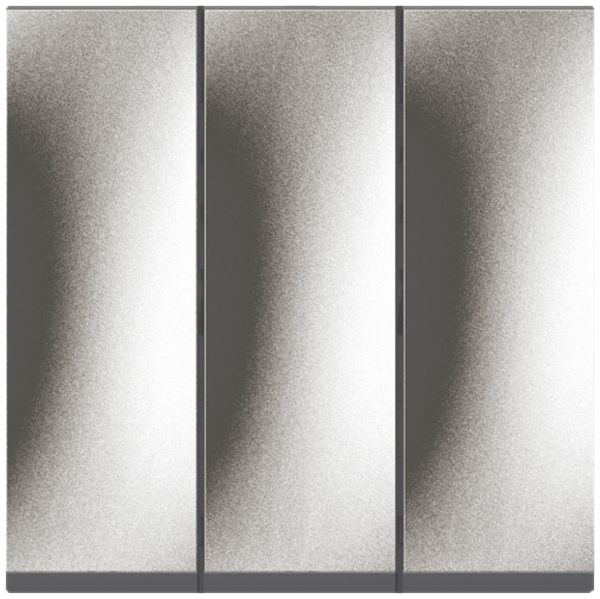 EB-Wippschalter MOS 1/3+3/1L + 0/1L magnesium 2 Module