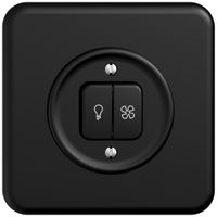 UP-Leuchtdruckschalter STANDARDdue SNAPFIX® für Licht&Venti 3/3/1L KS gelb sz