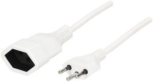 Verlängerungskabel MAX HAURI T12/T13 Td 3×1mm² 1.0m weiss