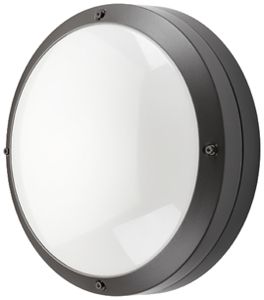 Lampada apparente SG Canto E27 2×33W IP65 diretto Ø325mm nero