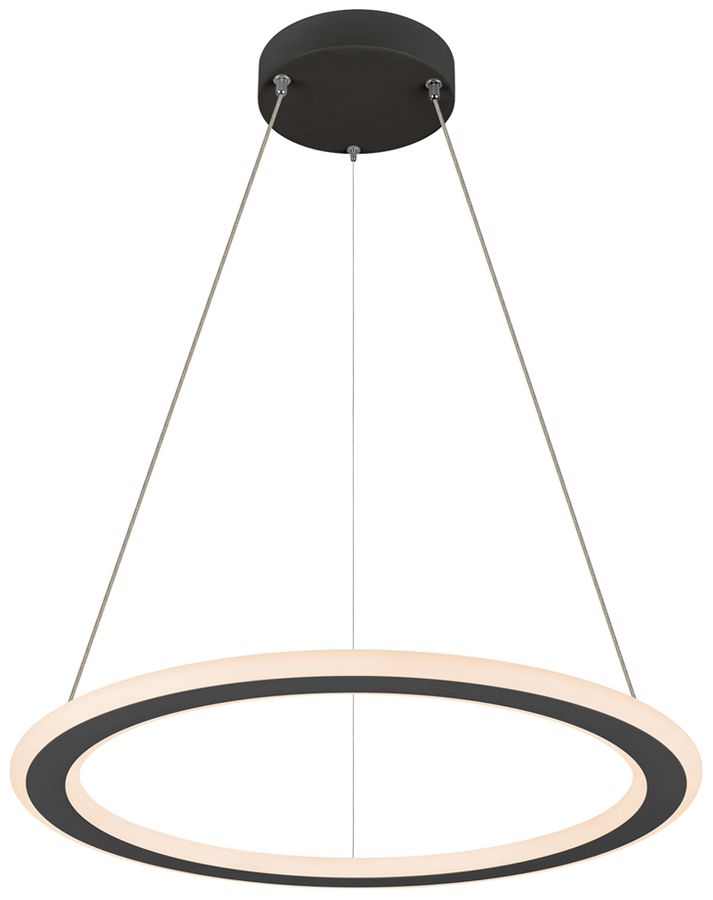 LED-Pendelleuchte SLV ONE FLAT 23W 1300lm 927/930 DIM Ø600 schwarz