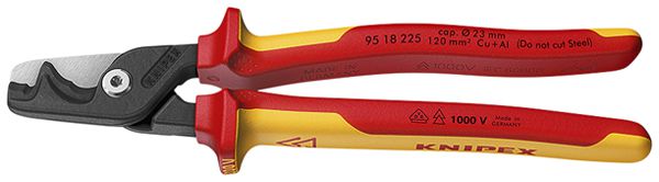 Cisaille pour câbles KNIPEX StepCut® VDE 234mm 35…120mm²