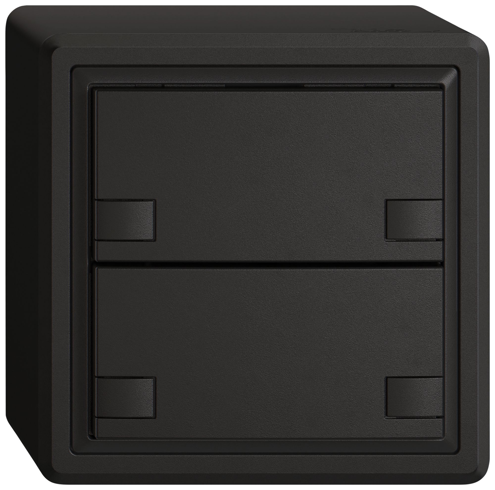 Pulsante KNX RGB AP EDIZIO.liv SNAPFIX® sensore temp.s.LED 2× com.2T ne