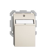 Kit montaggio ENC Edue FM, con cappa di uscita dritta, per 2×Keystone, crema