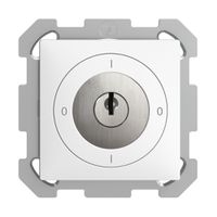 Interruttore rot. INC EDIZIOdue 0/1L bianco, con serratura di sicur.