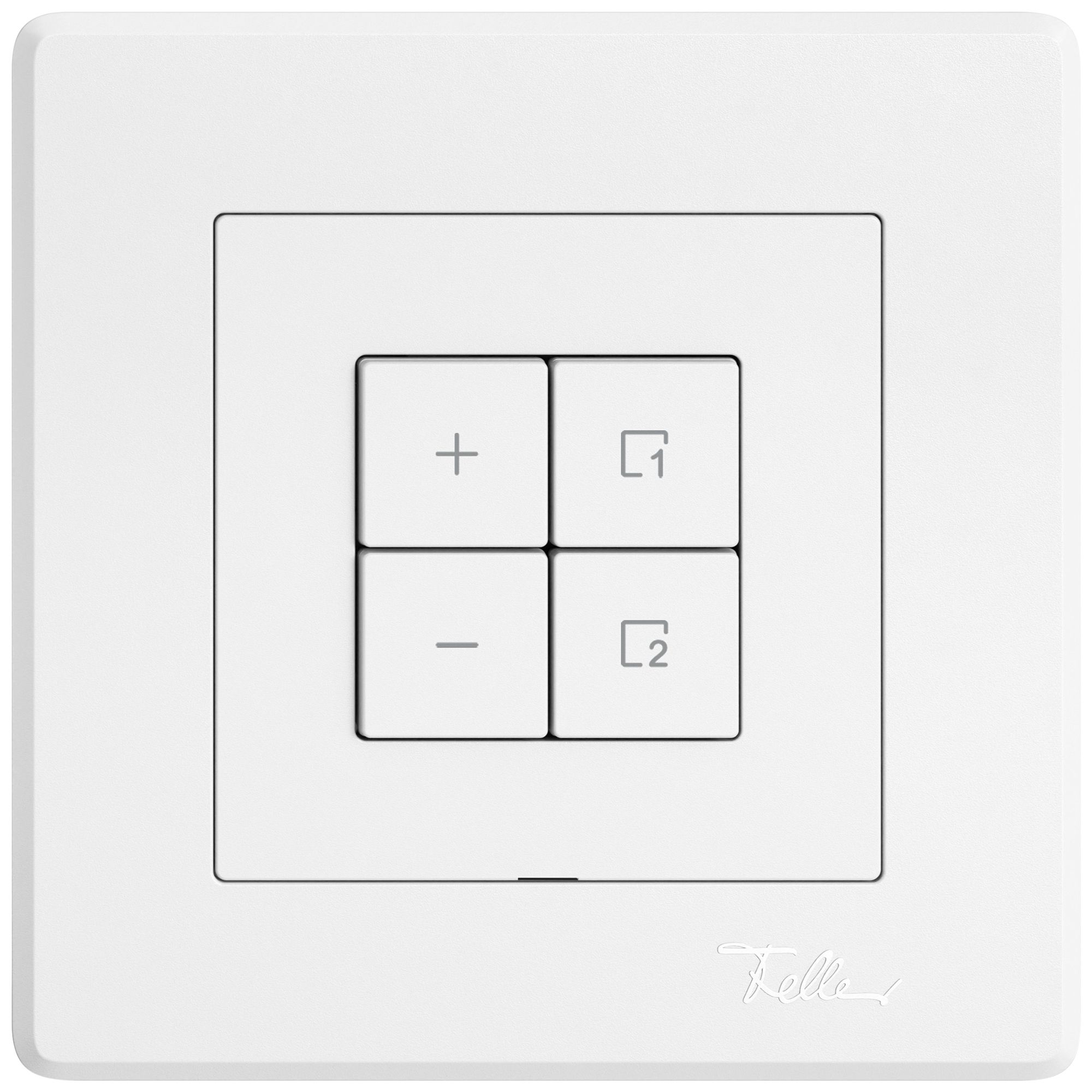 Station sec.variateur ENC EDIZIO.liv Wiser SNAPFIX® 1 scène 4 touches WLAN bc
