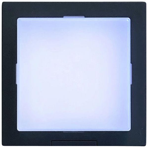 LED-Wandleuchte Z-Licht Cube 4.5W 500lm 3000K IP65 115×115mm anthrazit