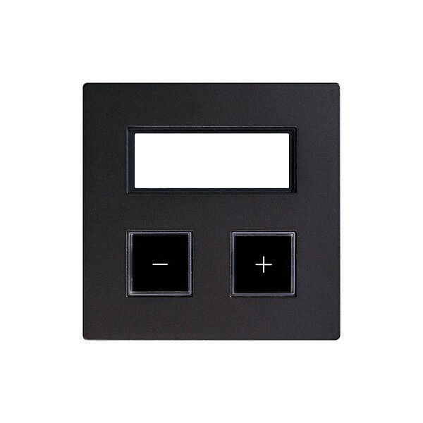 Kit di copertura EDIZIOdue elegance per tasto doppio+RTH grigio grafite