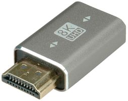 Adapter ROLINE HDMI→HDMI ST/BU 8K@60Hz UHD-2 passiv Silber