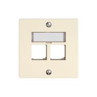 Montageset EDIZIO.liv EASYNET S-One SNAPFIX® gerade 2×RJ45 cr