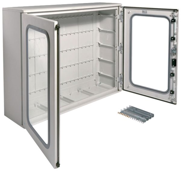 Coffret mural Hager Orion.Plus a.porte 230 mod.5 rangs 46UM 1100×850×300mm gr