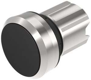 Pulsante INS EAO45, I, nero, anello argento, a filo