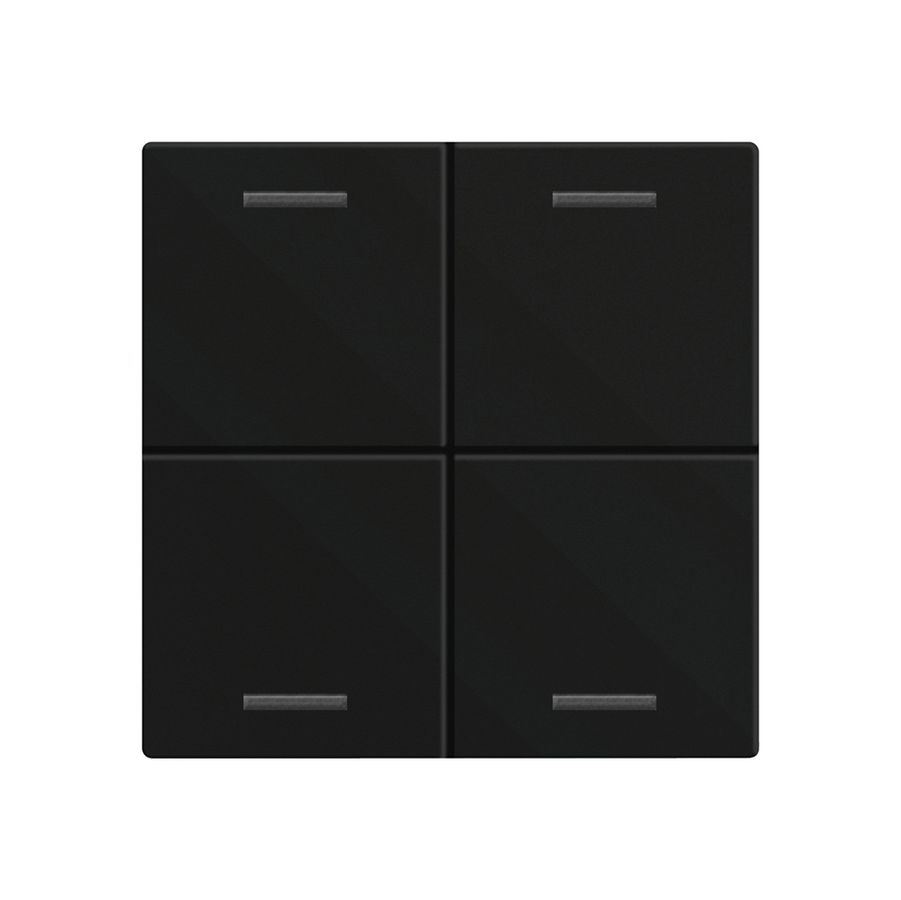 Wippe MDT BE-TAL60W416.01 1T/4B f.Sensortasten schwarz matt "neutral"