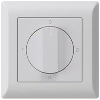 UP-Drehschalter kallysto.line 2/1L hellgrau mit Drehgriff