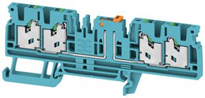 Borne de mesure/sectionnement WM SDT 4C 0.5…2.5mm² 20A/500V snap-in DIN35 bl