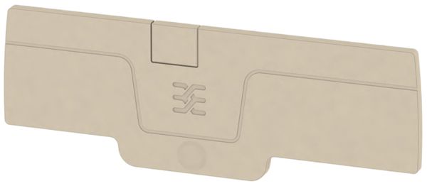 Piastra terminale Weidmüller serie A AEP DT 2.5 3C 82.85×2.1mm, beige