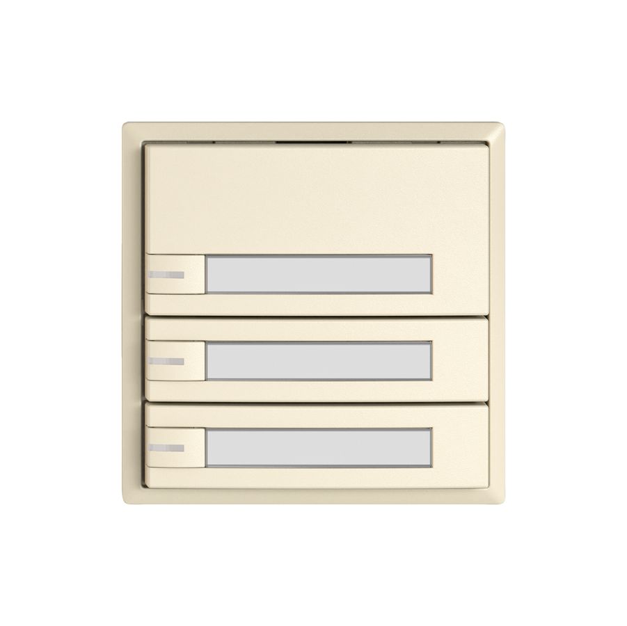 Pulsante universale EDIZIO.liv UNI SNAPFIX® 5…48V c.LED 3× com.1T targ.cr