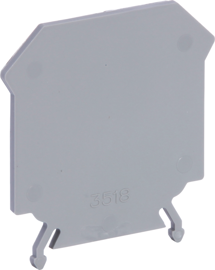 Parete d'estremità 16mm² grigio