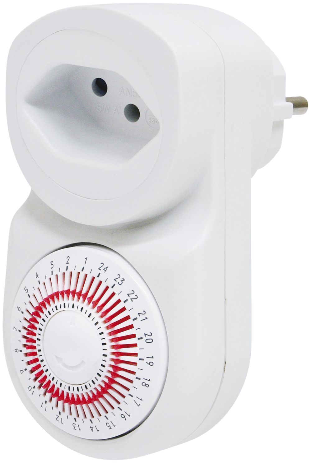 Timer Steffen analogico IP20 T12/T13 PB.24h con 30min interv.