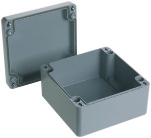AP-Gehäuse Woertz Al 160×160×90mm grau IP65 Lithos
