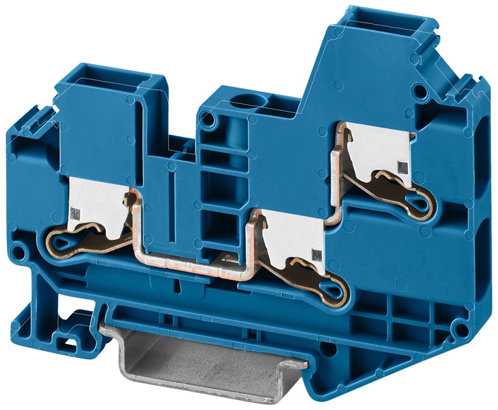 Borne de passage PX XTV 6-TWIN BU 1000V 41A 0.5…10mm² bleu