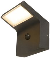 LED-Wandleuchte SLV ORDI PIR 10W 700lm 822 IP54 118×180×162mm schwarz