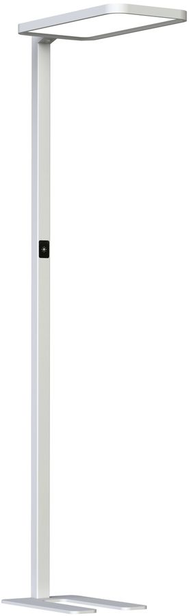 LED-Stehleuchte DOTLUX STUDIObutler 80W 8800lm 4000K PIR Silber