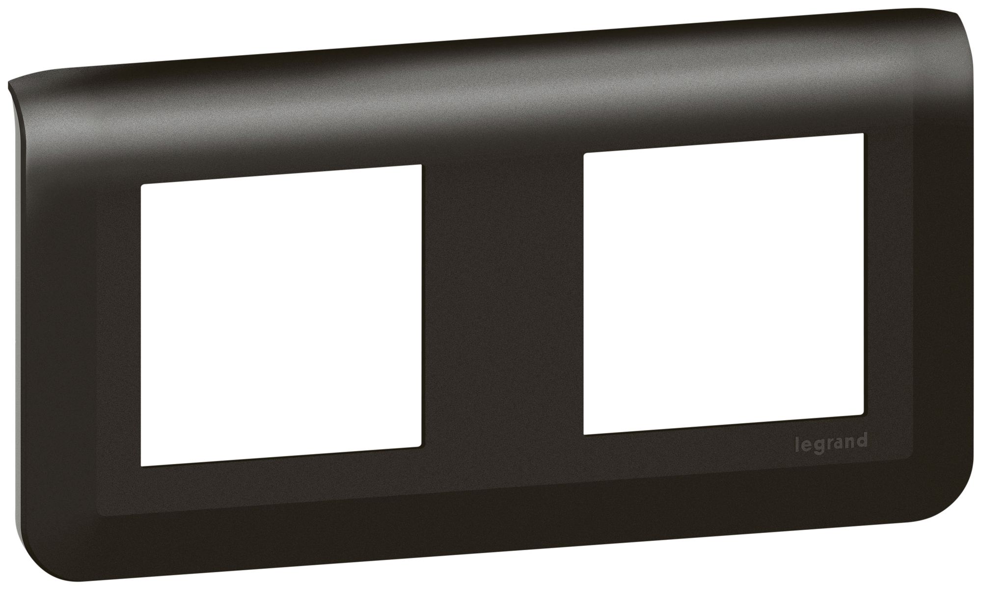 Abdeckrahmen MOS 2×2 Module horizontal schwarz matt