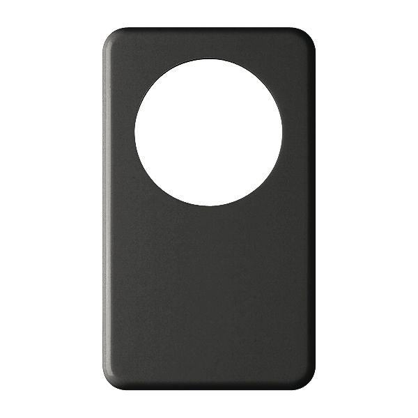 Abdeckplatte I-I 58mm+blind schwarz