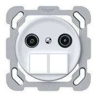 Presa multimedia INC TV-R origin cassetta passante 15dB 1.7dB bianco